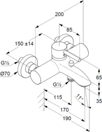 Kludi Bozz 38691N076