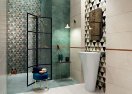 Domino Margot Green Geo