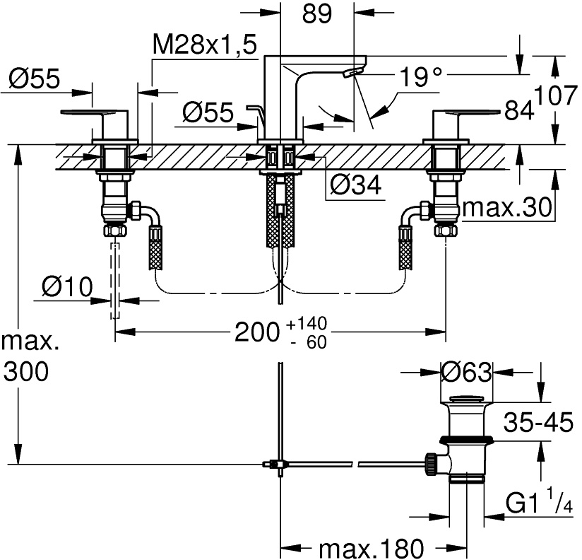 GROHE Eurosmart Cosmopolitan 20187000