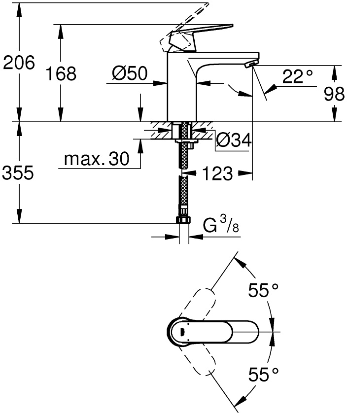 GROHE Eurosmart Cosmopolitan 23327000