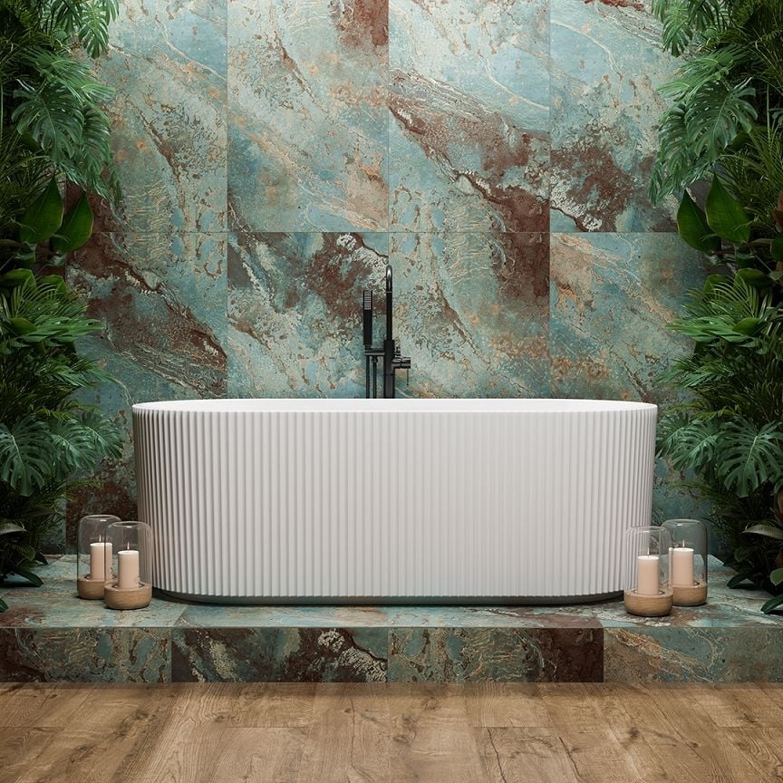 Azario Retro Blue Matallo Płytka uniwersalna, 120x60 cm. Kup z rabatem