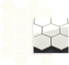 Ceramika Paradyż Uniwersalna Mozaika Prasowana Bianco Paradyż Hexagon