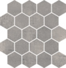 Ceramika Paradyż Space Grafit Mozaika Cięta Hexagon Mat.